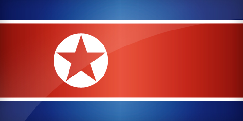 Large North Korean flag