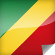 Congo Brazzaville Icon Flag