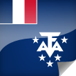 French Southern Antarctic Lands Icon Flag