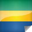 Gabon Icon Flag
