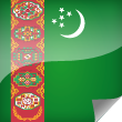Turkmenistan Icon Flag