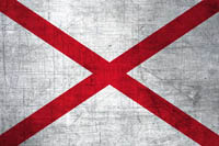 Flag Alabama Metal Texture
