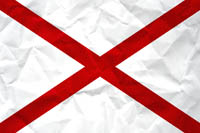 Alabama Flag Paper Texture