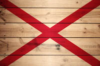 Flag Alabama Wood Texture