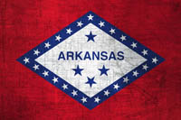 Arkansas Flag Metal Texture