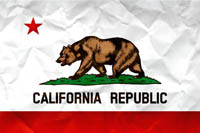 California Flag Paper Texture