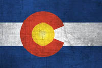 Colorado Flag Metal Texture