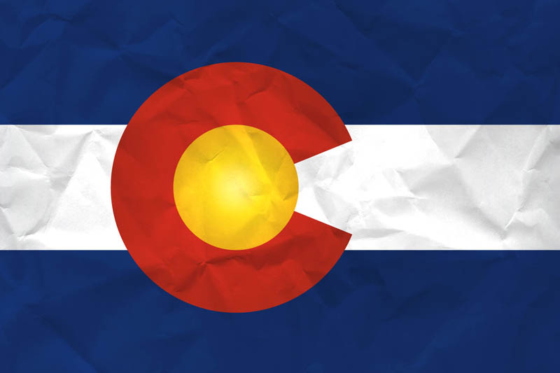 Flag Colorado L Size on Paper