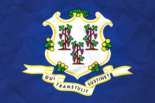 Flag Connecticut Paper - Size Medium