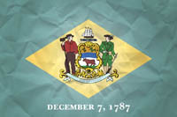 Flag Delaware Paper Texture