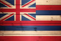 Flag Hawaii Wood Texture