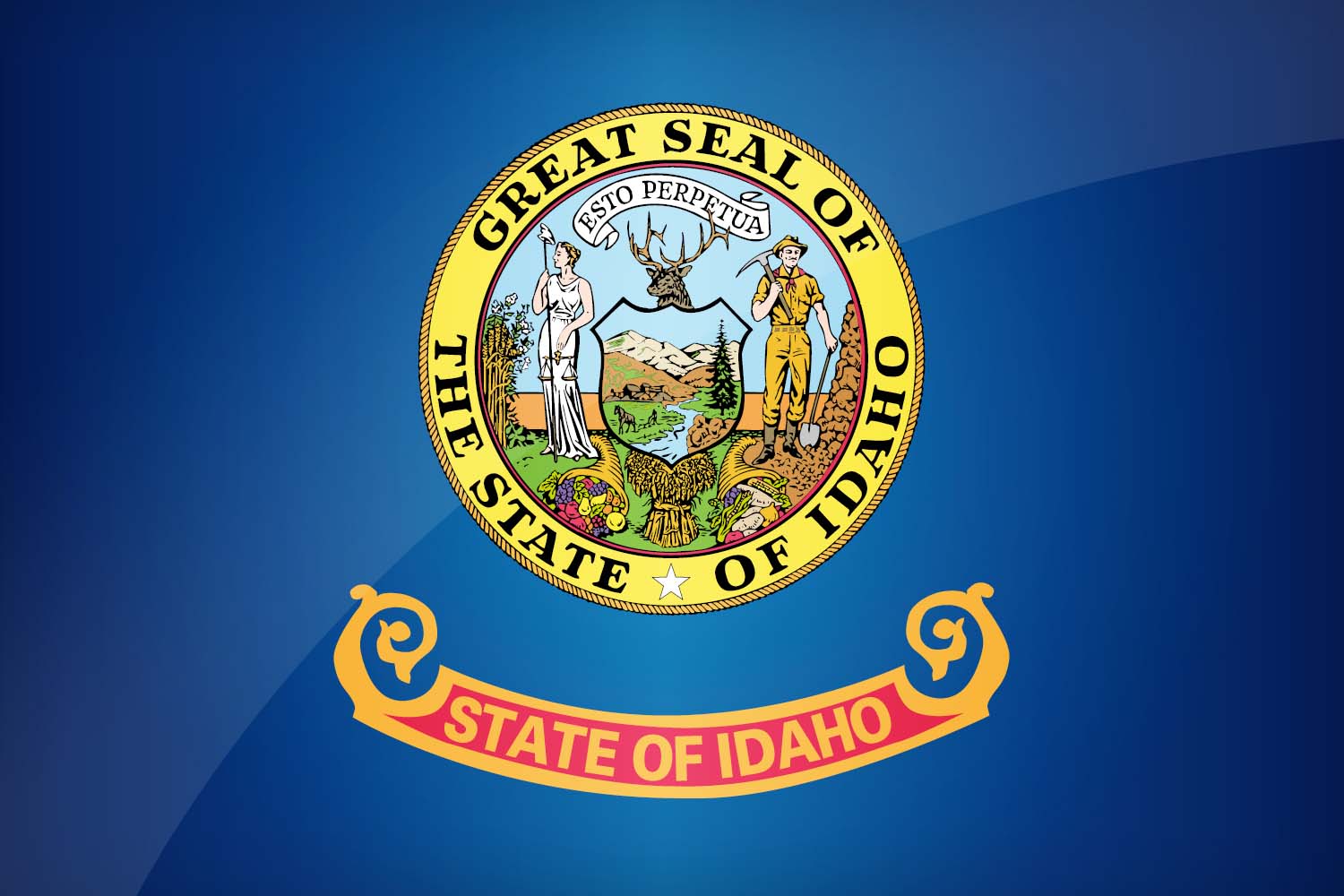 Flag of Idaho in High Resolution