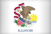 Flag Illinois State