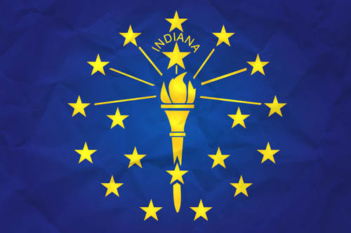 Flag Indiana Paper - Size Medium