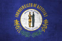 Kentucky Flag Metal Texture