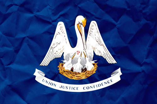 Flag Louisiana Paper - Size Medium