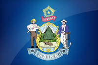 Flag Maine State