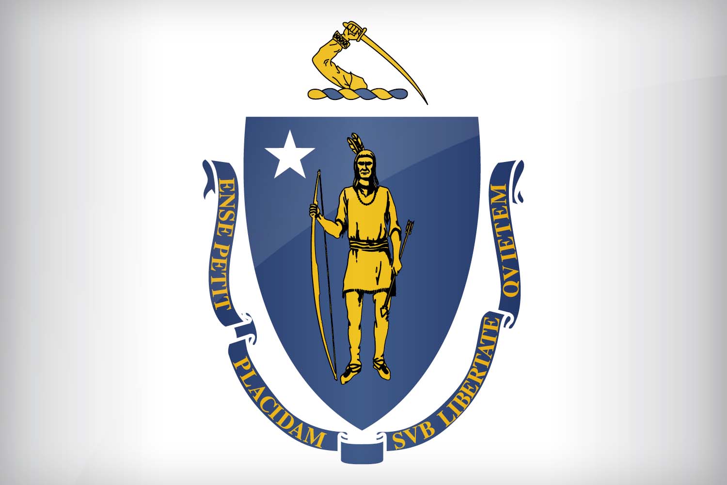 Flag of Massachusetts in High Resolution
