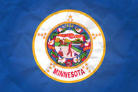 Flag Minnesota Paper Texture