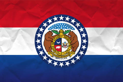 Flag Missouri Paper - Size Medium