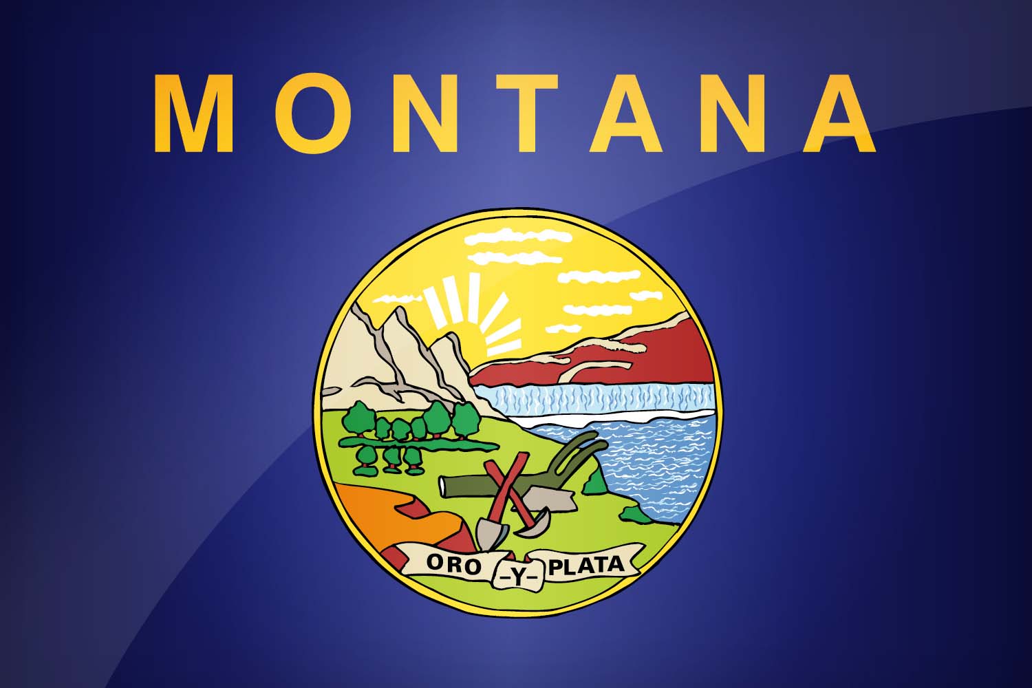 Flag of Montana in High Resolution