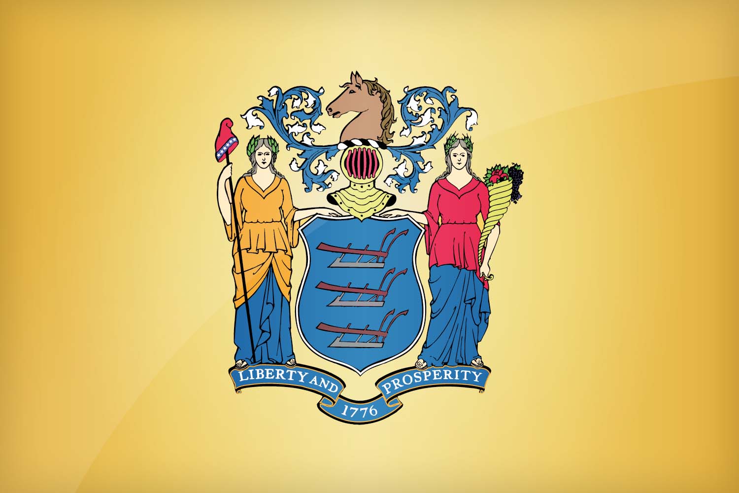 Flag of New Jersey in High Resolution