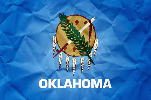 Flag Oklahoma Paper - Size Medium