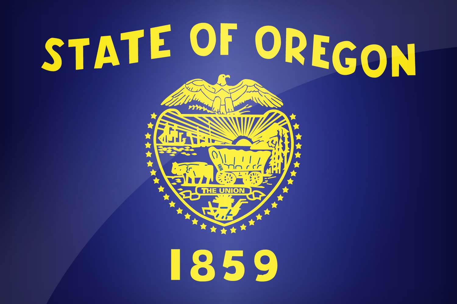 Flag of Oregon in High Resolution