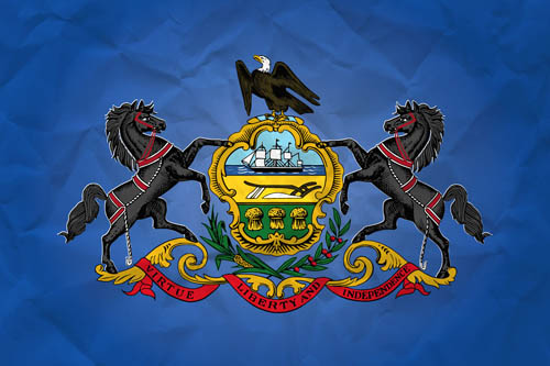 Flag Pennsylvania Paper - Size Medium