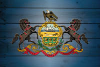 Flag Pennsylvania Wood Texture