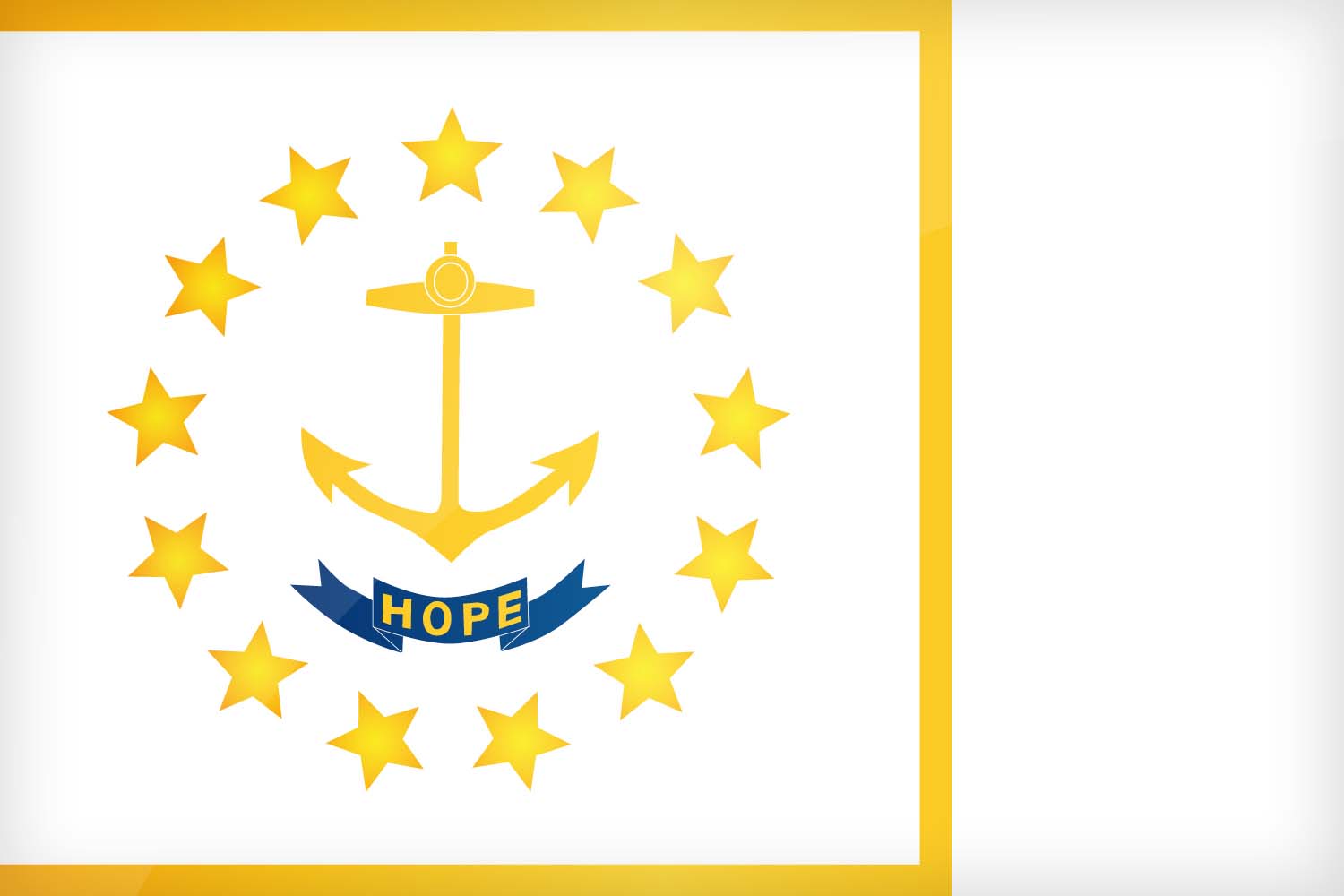 Flag of Rhode Island in High Resolution