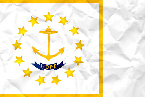 Flag Rhode Island Paper - Size Medium