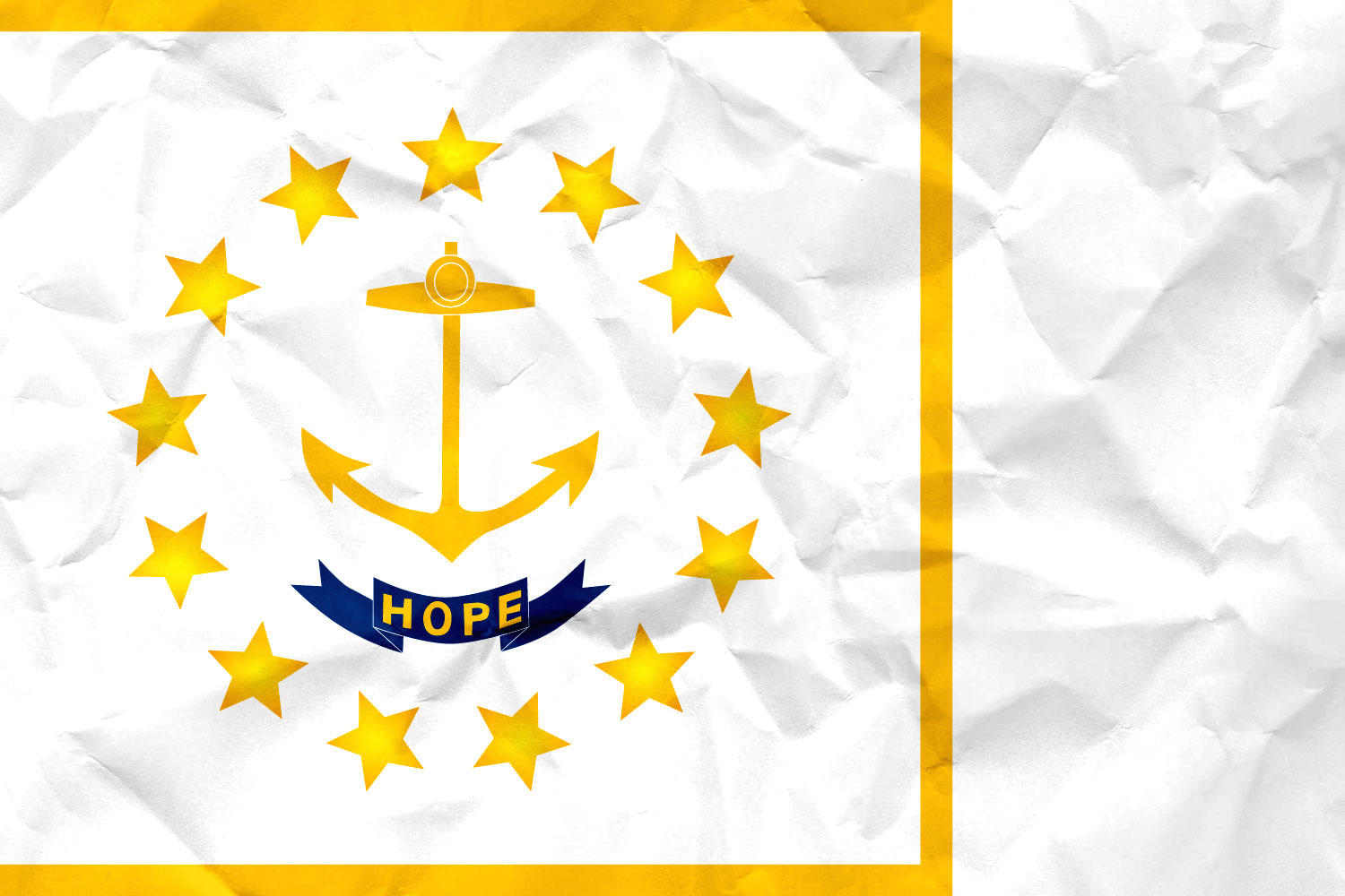 High Resolution Flag of Rhode Island Paper Texture