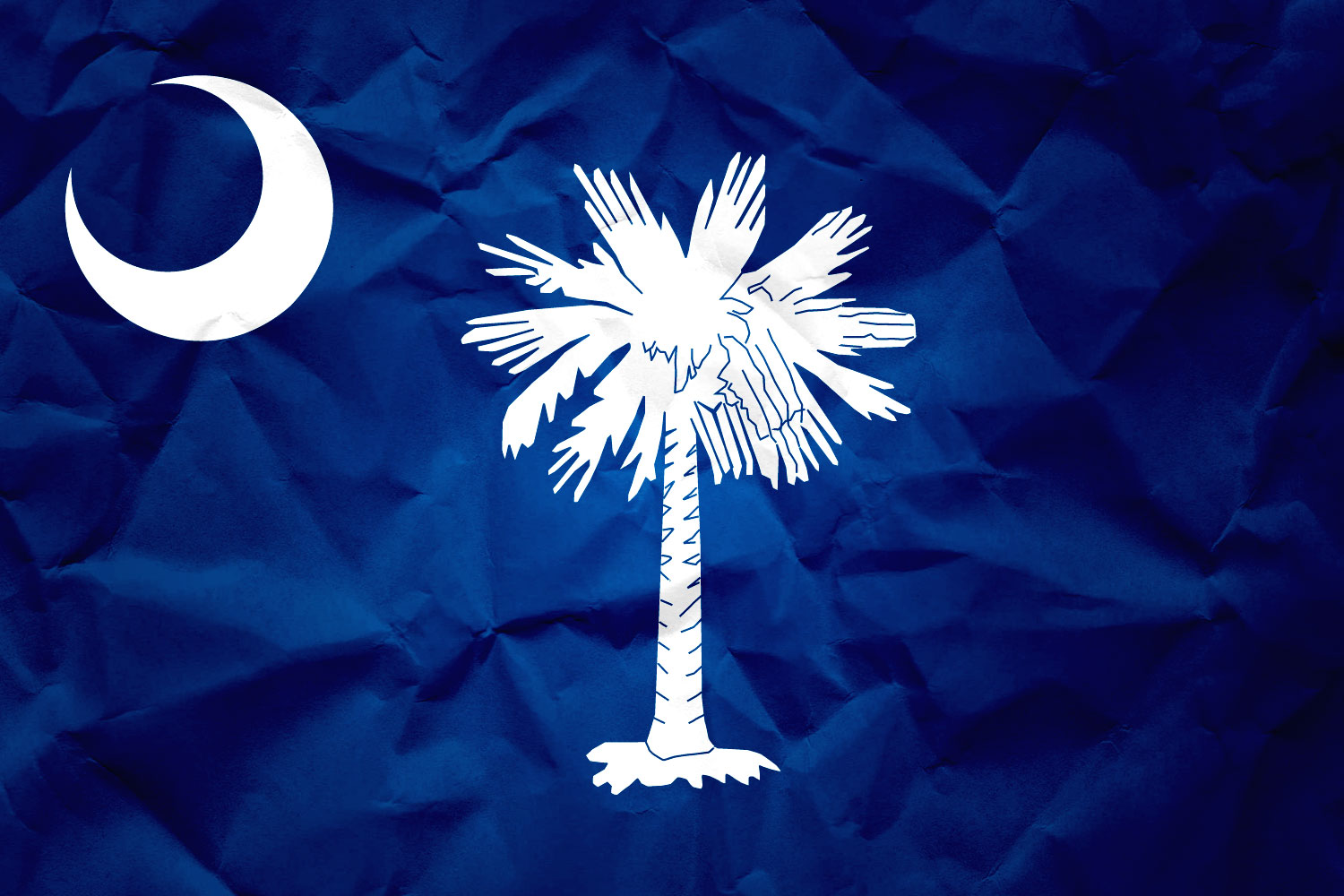 High Resolution Flag of South Carolina Paper Texture
