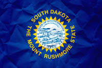 Flag South Dakota Paper Texture