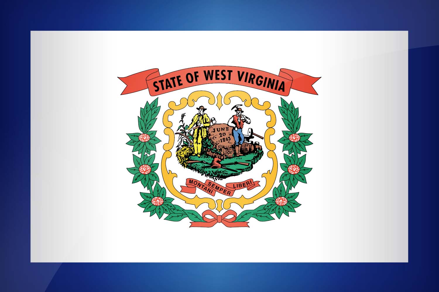 Flag of West Virginia in High Resolution