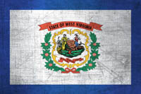 Flag West Virginia Metal Texture