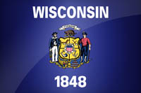 Flag Wisconsin State