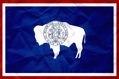 Flag Wyoming Paper - Size Medium